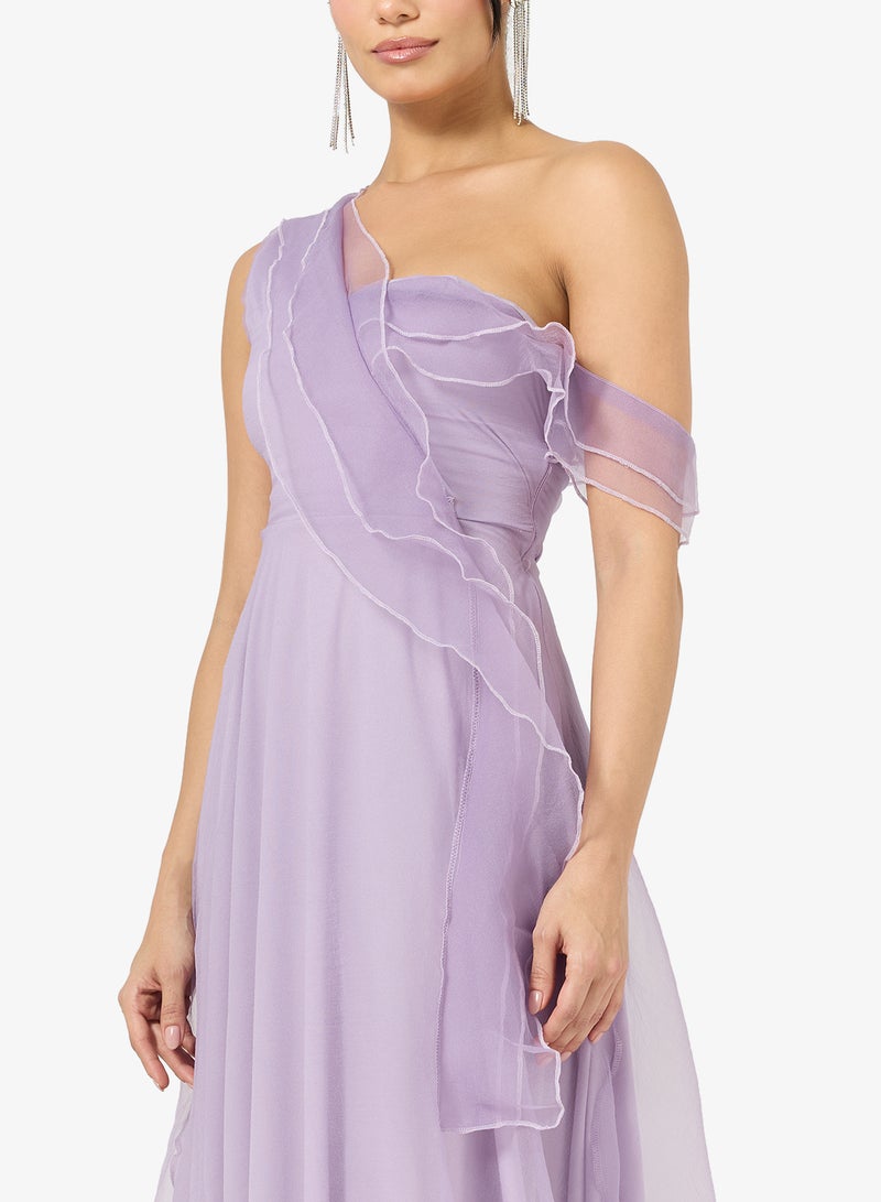 Ella Limited Edition Ruffled Chiffon Gown Dress - Image 3