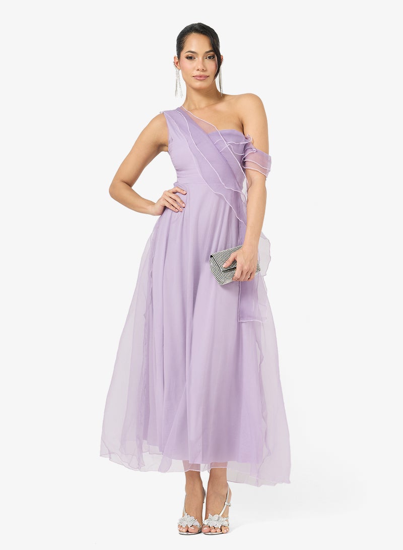 Ella Limited Edition Ruffled Chiffon Gown Dress - Image 4