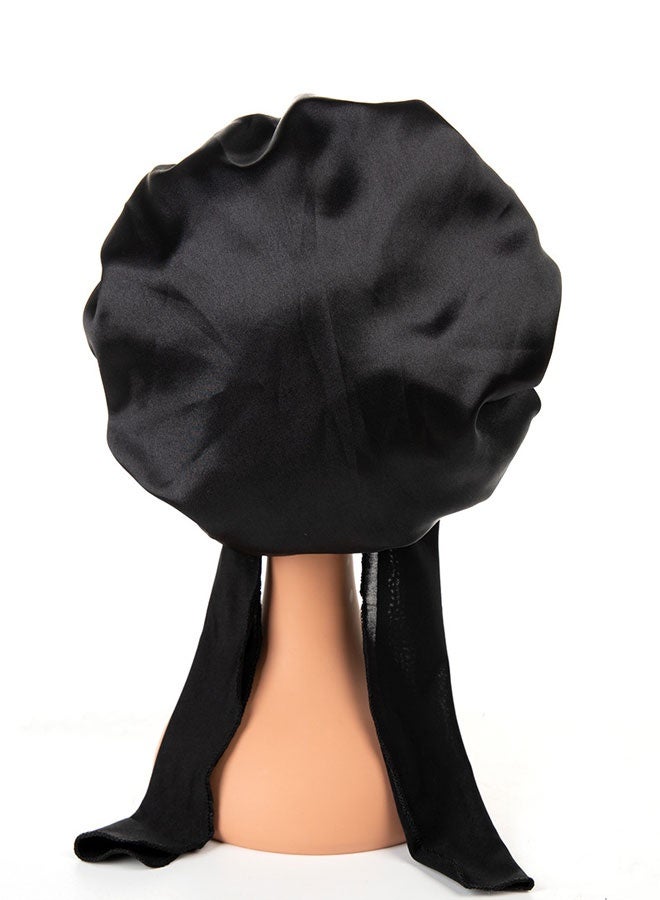 وهاواي 3 Pack Satin Bonnet with Tie Band Silk Hair Bonnet for Sleeping, Hair Sleep Bonnets for Kids, Wide Soft Band Sleep Cap for Curly Hairs Braids - Image 4