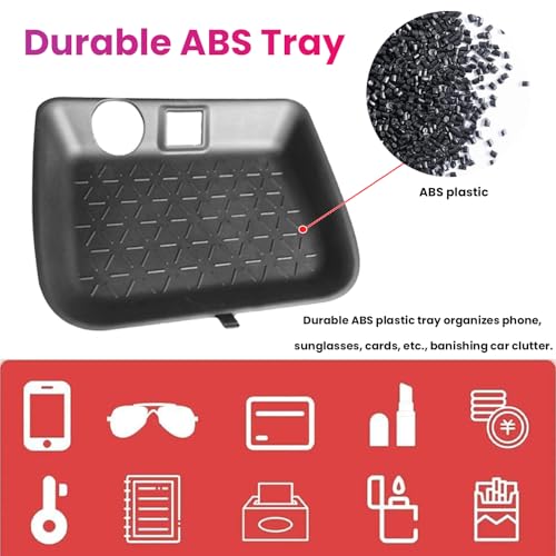 CUCHIYUN for RAV4 Center Console Organizer Tray Compatible with Toyota RAV4 2023 2022 2021 2020 2019 Accessories, Interior Accessories, Gear Shift Tray Organizer Insert Tray - Image 5