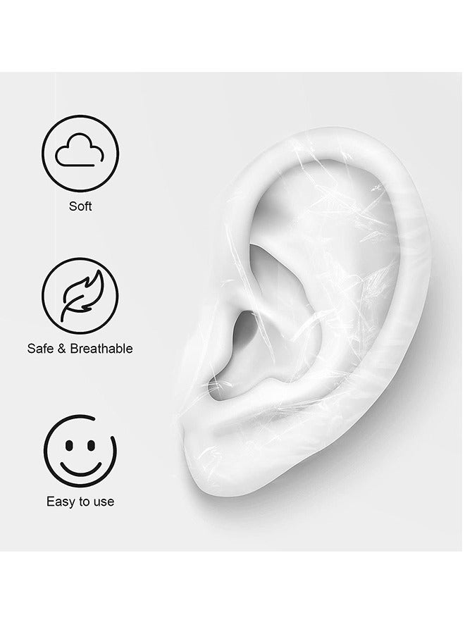 عام 60 قطعة من أغطية الأذن للاستحمام، واقيات أذن مقاومة للماء، ملصقات أذن للاستعمال مرة واحدة، سدادات أذن لحديثي الولادة، حماية أذن الطفل للحمام والسباحة وركوب الأمواج والغطس والرياضات المائية للأطفال - Image 2