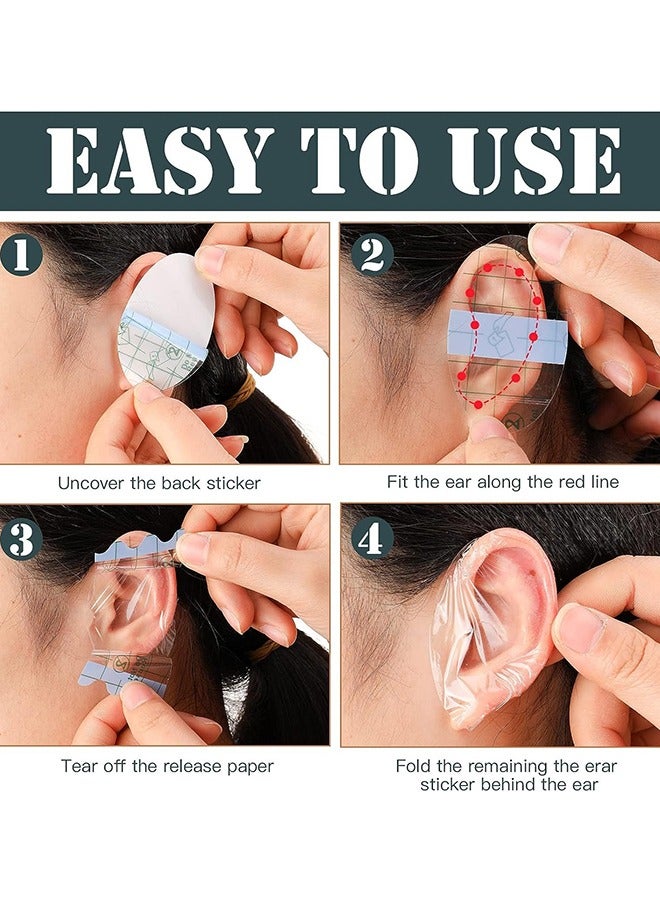 عام 60 قطعة من أغطية الأذن للاستحمام، واقيات أذن مقاومة للماء، ملصقات أذن للاستعمال مرة واحدة، سدادات أذن لحديثي الولادة، حماية أذن الطفل للحمام والسباحة وركوب الأمواج والغطس والرياضات المائية للأطفال - Image 5