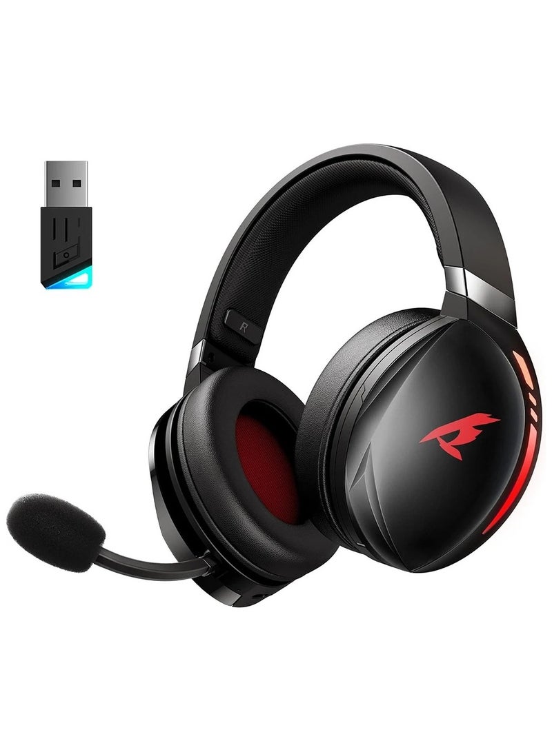 KOFIRE Kofire UG-06 Low Latency Gaming Headset 2.4G Bluetooth Wireless Headphones with Mic RGB Gradient Light Wired for PC PS5 Switch  - Image 1