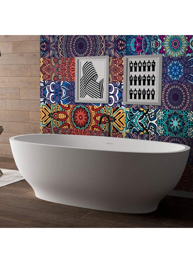 TUOKING 13 Strips Stair Stickers Pvc Home Decor Decals Selfadhesive Refurbished Staircase Murals 39''L X 7''W Tiles Pattern (Mandala Style) - Image 5