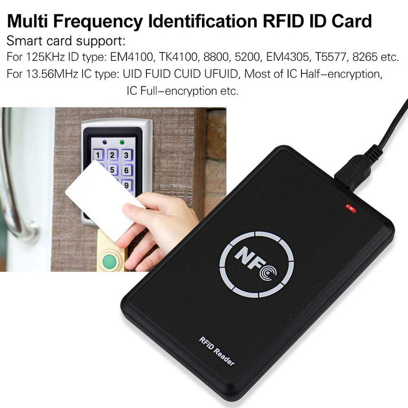 LEXI RFID NFC Duplicator, 125KHz Key fob Copier, RFID Smart Card Reader Writer, 13.56MHz Encrypted Programmer, USB Interface, with UID/T5577 Writable Key Cards and Software - Image 3