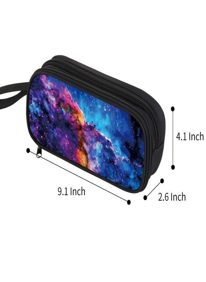 Dispalang School Pencil Case Galaxy Pencil Bag for Students Adult Office Pen Bag Zipper Pencil Box - Image 2
