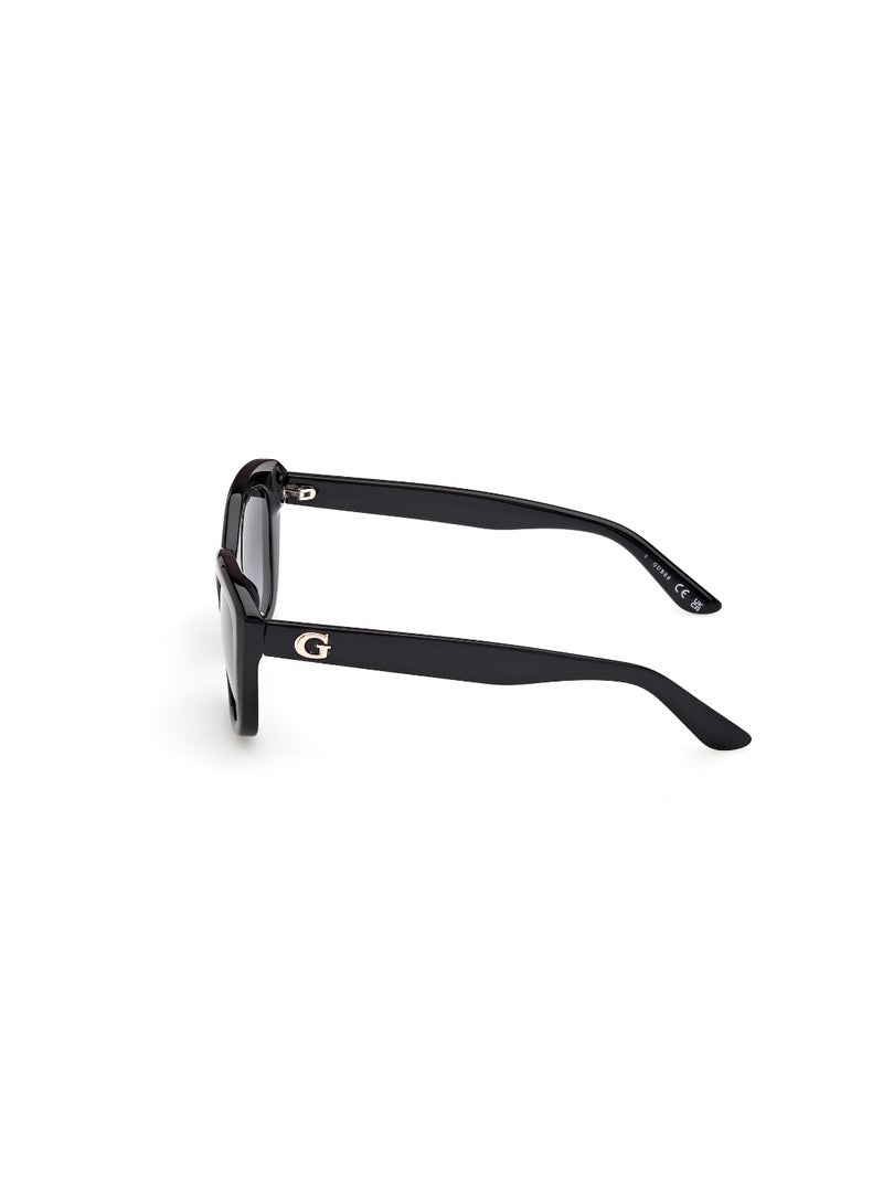 GUESS FULL RIM FEMALE SQUARE BLACK INJECTED SUNGLASSES - Image 2