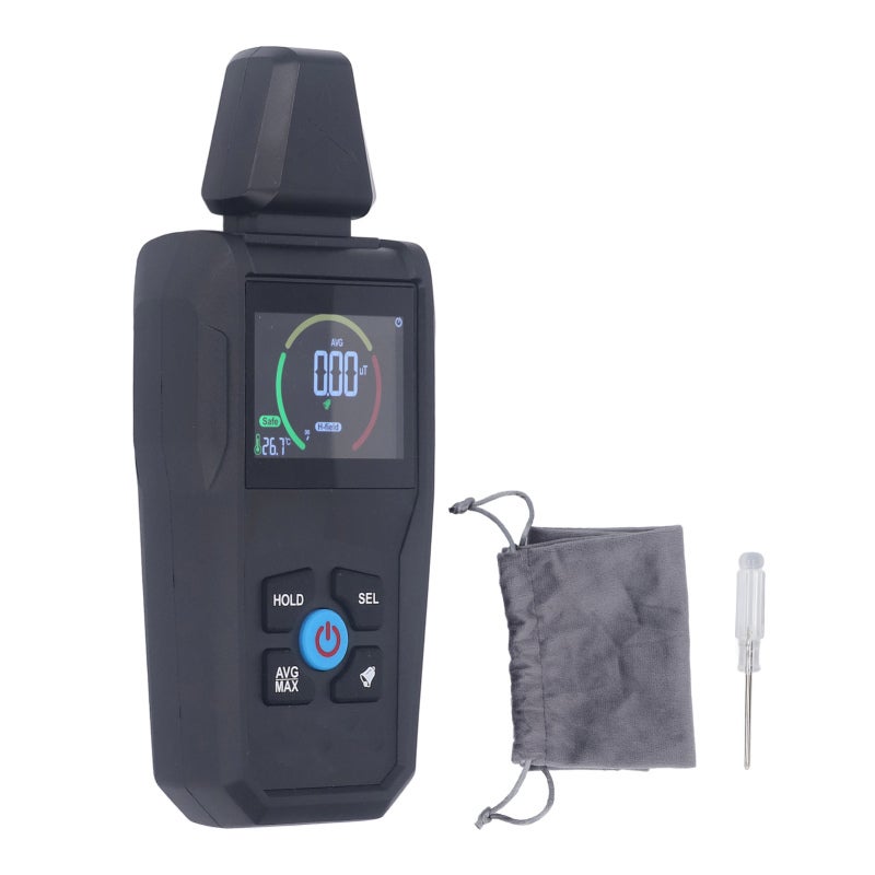 MESTEK EMF Meter High Accuracy Electromagnetic Radiation Sensor - Sound Light Alarm Multifunction EMF Detector with LCD Digital Display for Home Office Industrial Use - Image 1