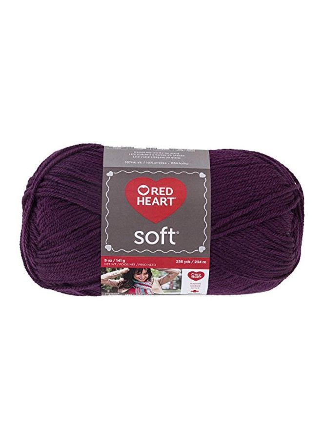 NIBEMINENT Heart Soft Yarn Grape 234meter  - Image 2