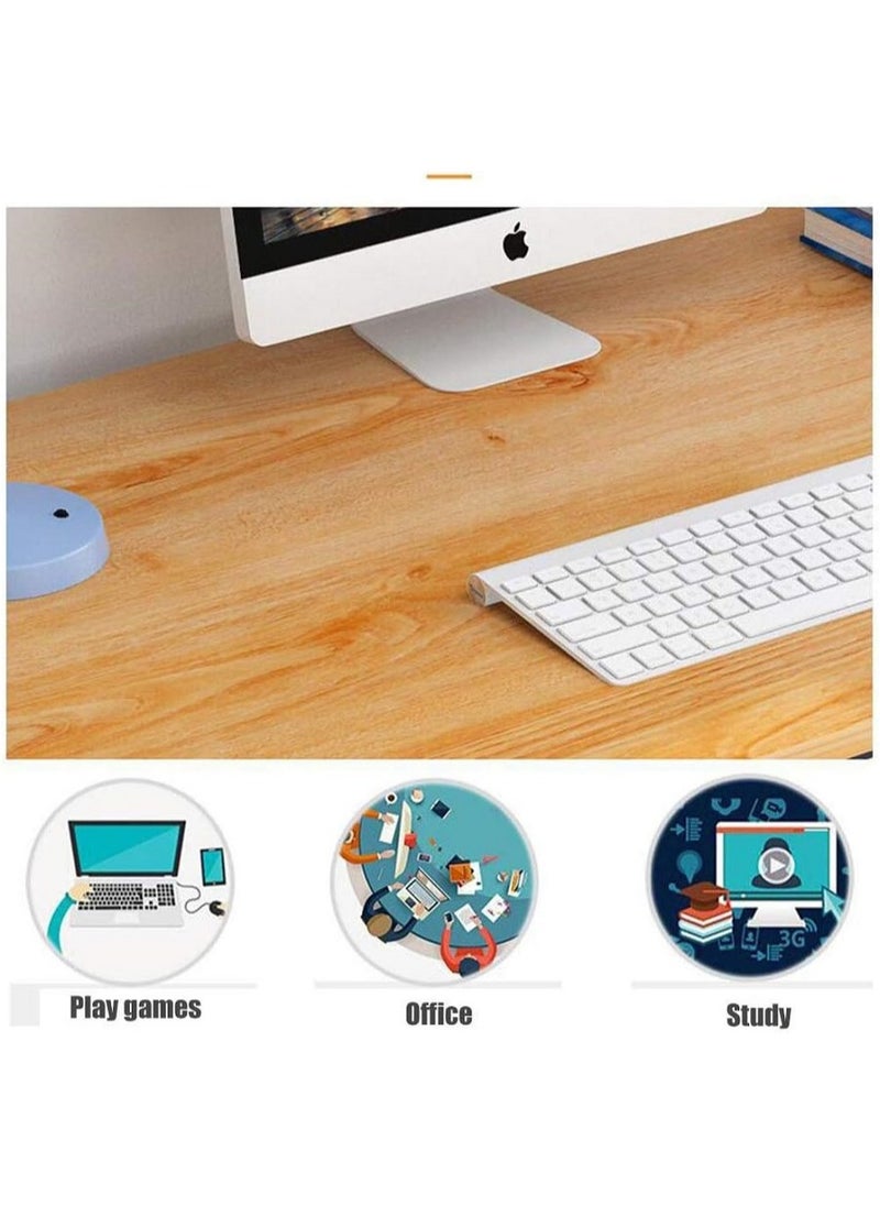 AGD Wood Modern Computer Desk Home, Simple Compact Table Study Office Desk Workstation Converter Laptop Desktop  - Image 3