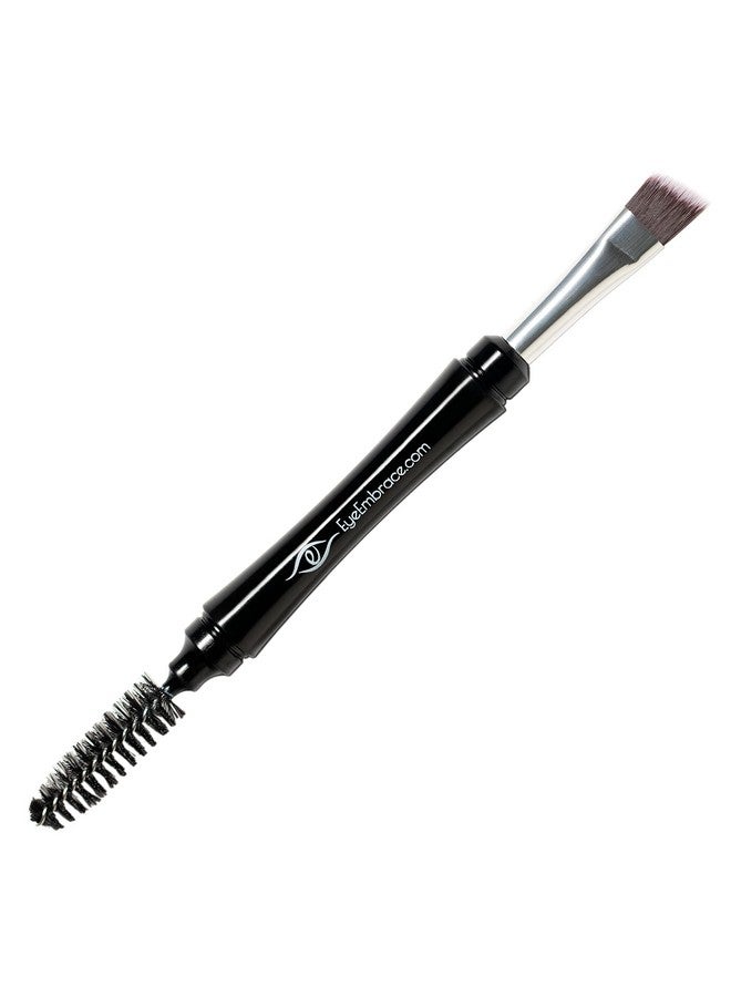 Eye Embrace Pro Grip Angled Eyebrow Brush And Spoolie Brush Premium Quality Brush For Brow Makeup - Image 1