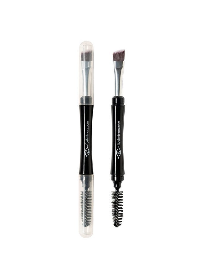 Eye Embrace Pro Grip Angled Eyebrow Brush And Spoolie Brush Premium Quality Brush For Brow Makeup - Image 4