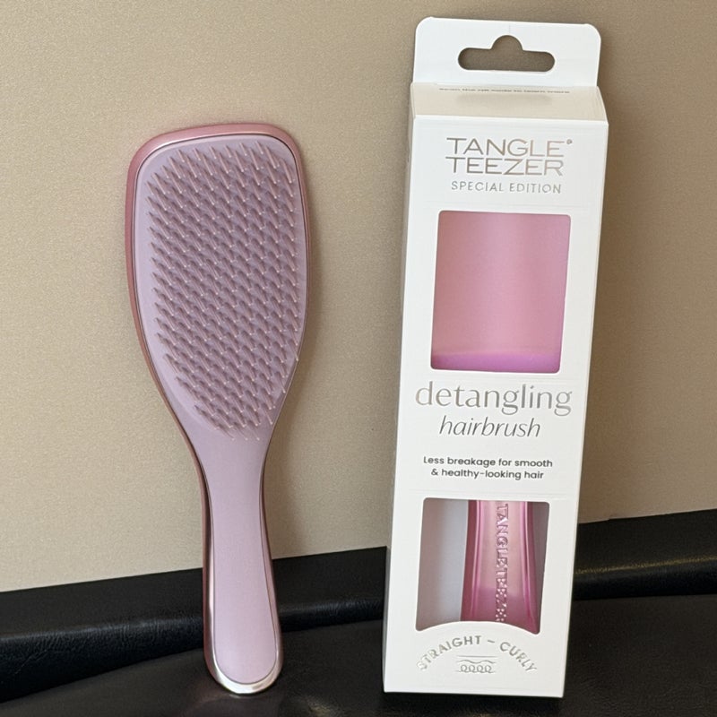 Tangle Teezer Chrome Ultimate Detangler Brush for Wet & Dry Hair, Eliminates Knots & Reduces Breakage for Straight to Curly Hair Types