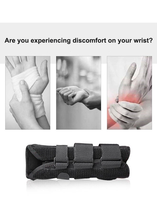 Generic Wrist Brace for Carpal Tunnel Night Sleep Wrist Support Brace Wrist Splint Great for Wrist Pain Sprain Sports Injuries Joint Instability Suitable for Left and Right Hands  - Image 2