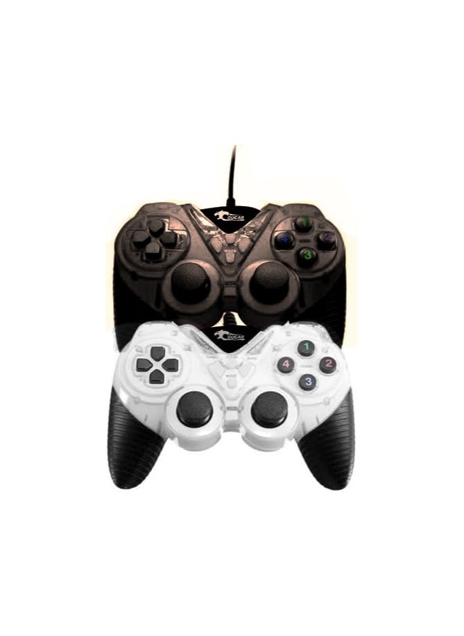 Cougar COUGAR-EGY (9082) USB Wired Double Gamepad Turbo Controller with Vibration Function For PC or Laptop, 1.5 Meter  - Image 1