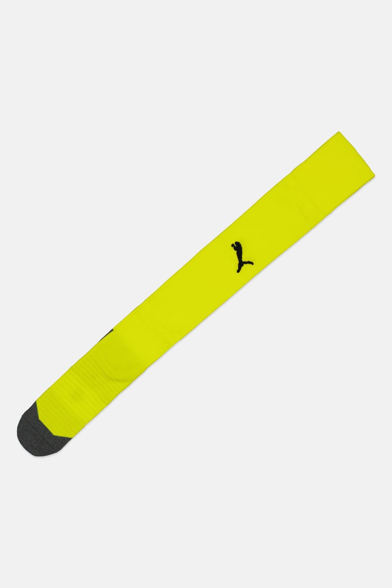 PUMA Men 1 Pair Brand Logo Football Knee-High Socks, Yellow - Image 4