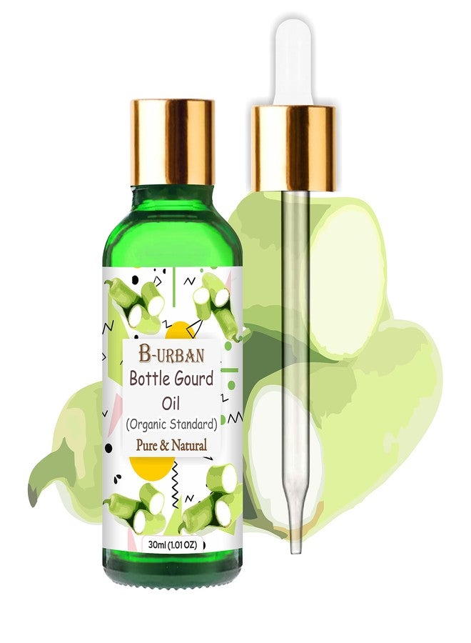 B-URBAN Bottle Gourd (Lagenaria Siceraria) Oil|100% Pure & Natural Undiluted Essential Oil Organic Standard For Skin & Hair |Therapeutic Grade, Reduces Hair Frizziness,Tackles Premature Aging-30ML - Image 1
