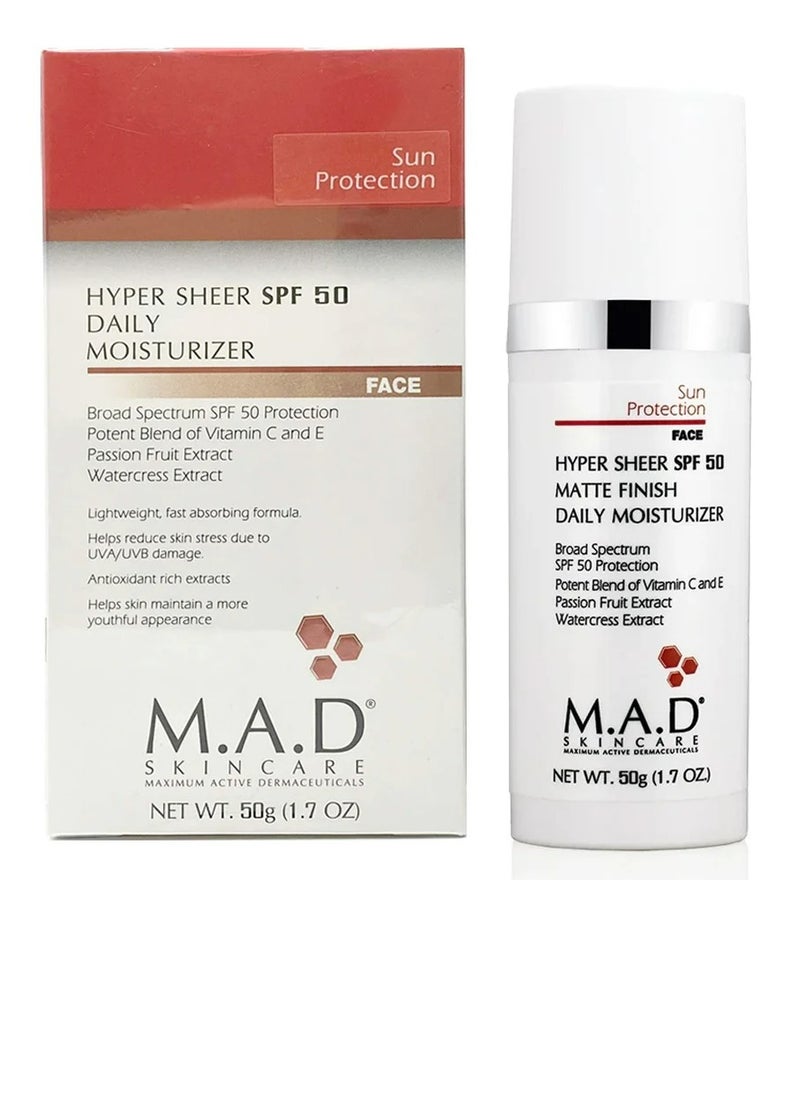 M.A.D Skincare M.A.D Hyper Sheer Spf 50 Matte Finish Serum  - Image 1
