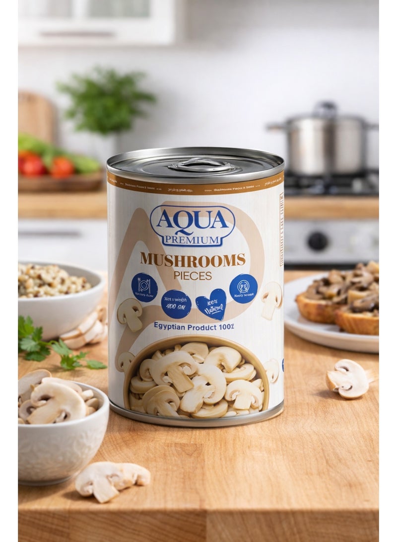 AQUA PREMIUM Mushrooms easy open 400grams Pack of 2 - Image 3