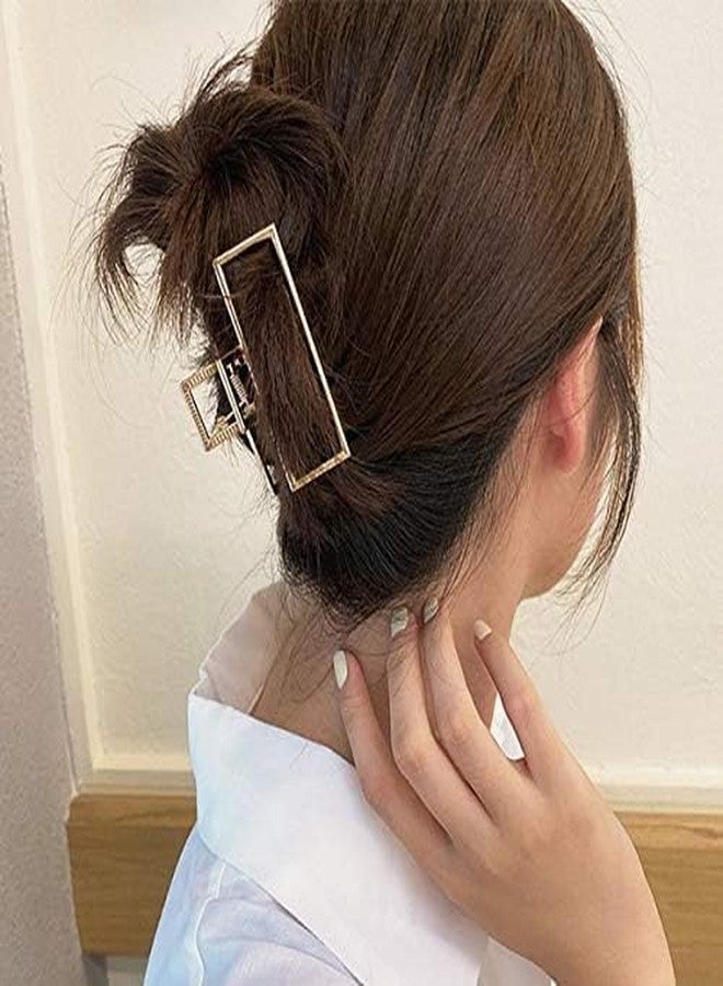 RHOSYN HAIR ACCESSORIES Metal Hair Claw Clips For Women - Geometric Shape Barrettes For Girls - Jumbo Juda Bun Clutchers Ponytail Holders - Strong Hold Hair Accessories (Pack-2) - Image 5