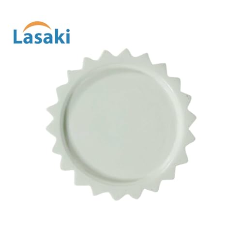 Lasaki Celty Tray White Set of 2 | Round Ceramic (Plates/Saucers) for Pots, Planters, Flowers, Succulents | Decorative Garden Accessories | (H - 2.5 X D - 14.5 cm) Plants Not Included - Image 3