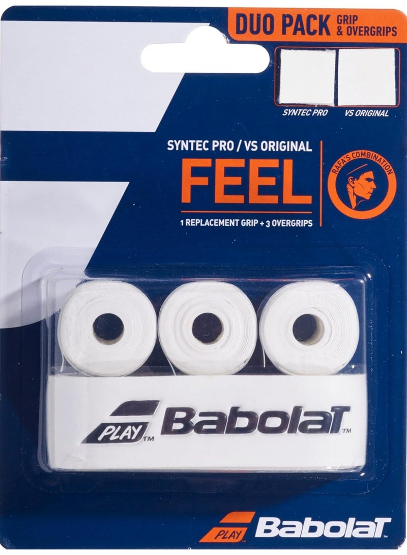 Babolat Syntec Pro Replacement Grip – High-Quality Overgrip for Tennis Racquets, Durable, Comfortable, Moisture-Absorbing, Ideal for Training, Matches & Professional Play
