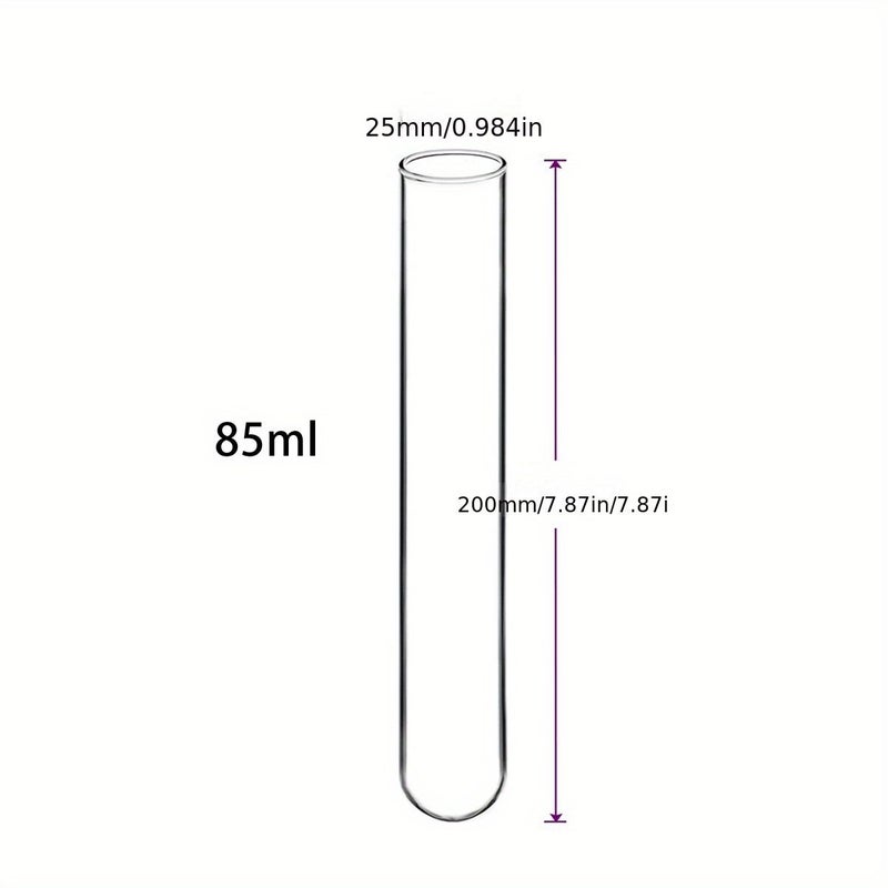 Clear Borosilicate Glass Test Tubes Set 20pcs 16x100mm Round Bottom - Image 5