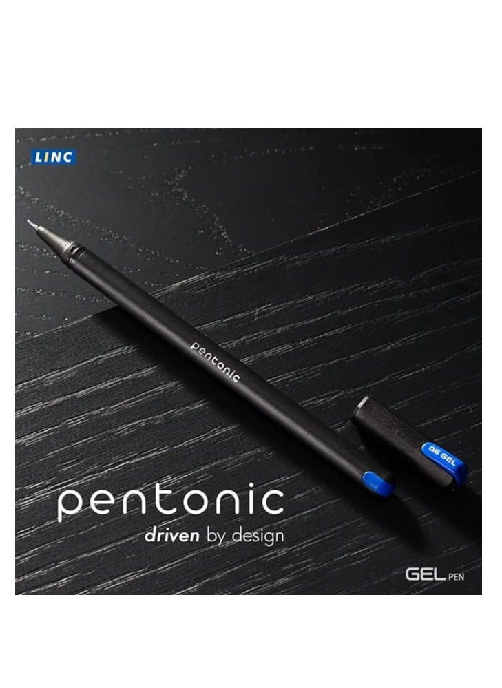 Pentonic Gel Pen (Pack of 20, Blue Ink)  - Image 4