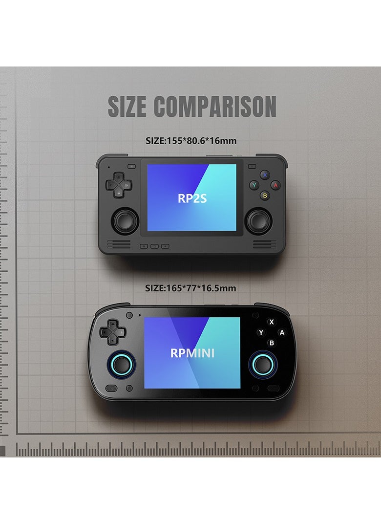 MINI Portable Retro Console Android 6GB 128GB Adreno 650 WiFi Bluetooth 3D illuminated Hall Sticks 3.7 Inch AMOLED Touchscreen Type C OTG Connection 4000mah 27W Fast Charge Built In Official OTA (G
