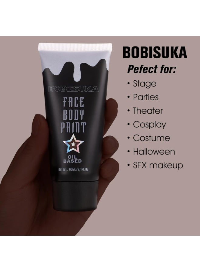 BOBISUKA BOBISUKA Brown Face Paint, Oil-based Body Painting Kit, Cream Blendable Facepaint for Halloween Cosplay, Costume, Parties, Stage, Theater, SFX Special Effect Makeup and Hunting Camo - Image 4