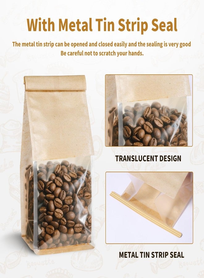 Dualshine 100 Pack Bread Bags with Tin Tie，Small Bakery Bag with Clear Window，Pastry Bagel Bags，Cookie Bag for Bakery, Homemade Bread，Popcorn，Cookies，Coffee Bean - Image 5