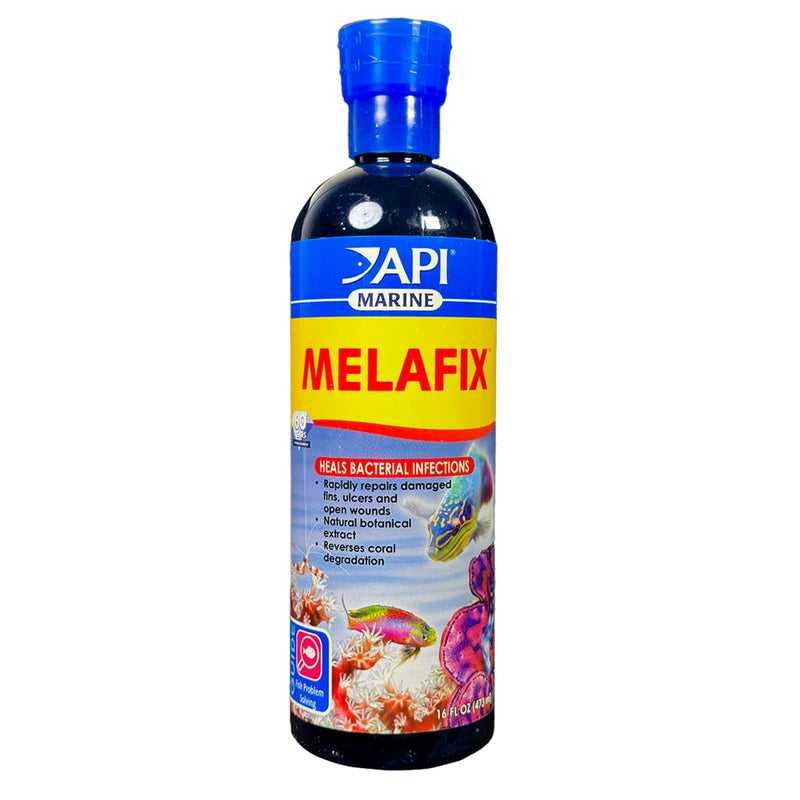 API MARINE MELAFIX Saltwater Fish and Coral Bacterial Infection Remedy 16-Ounce Bottle (311D) - Image 1