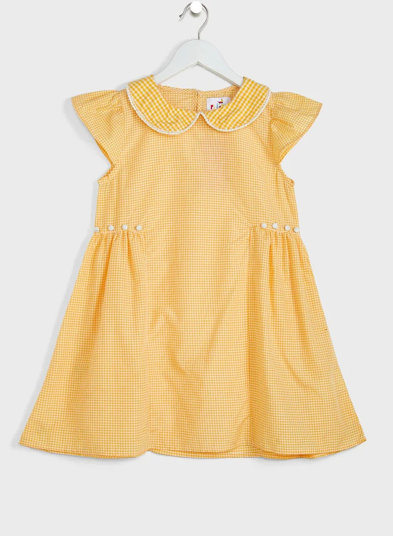 Pinata Woven Check Dress