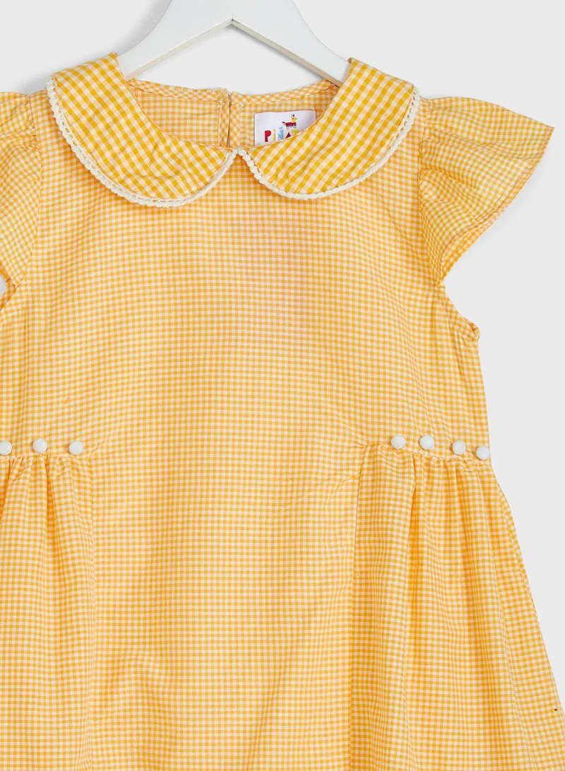 Pinata Woven Check Dress