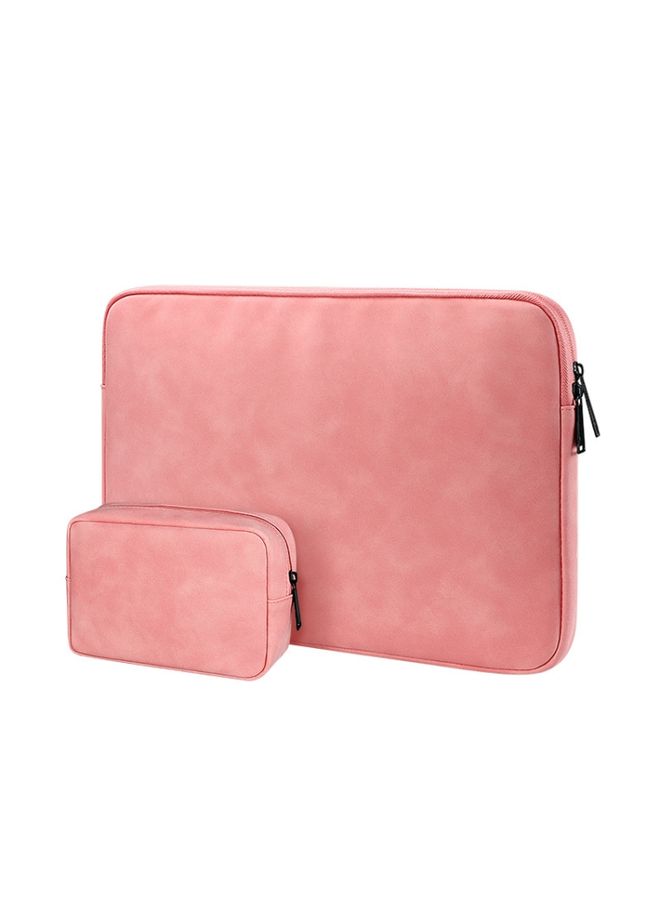 ND12 Lambskin Laptop Lightweight Waterproof Sleeve Bag, Size: 13.3 inches(Pink with Bag)