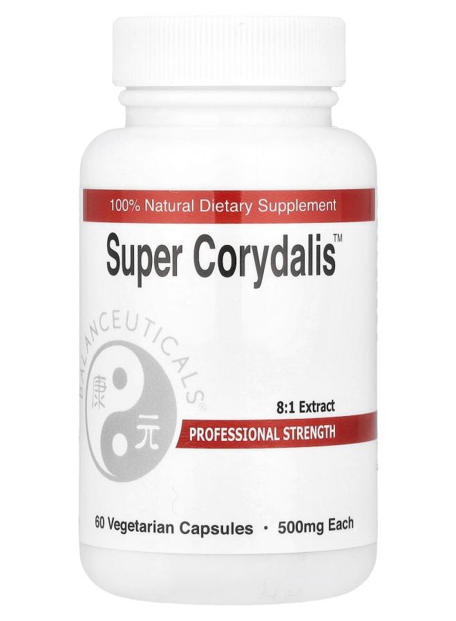 Balanceuticals Super Corydalis™ 60 Vegetarian Capsules (500 mg per Capsule) - Image 1