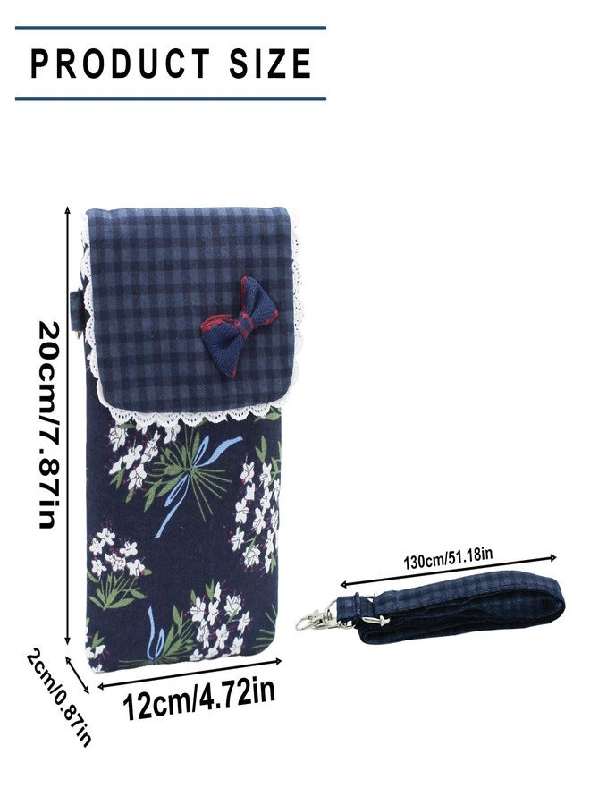 WisePoint Small Phone Purse for Women, Cotton Crossbody Phone Purse Cell Phone Purse with Zipper, Smartphone Crossbody Bag (style 1) - Image 2