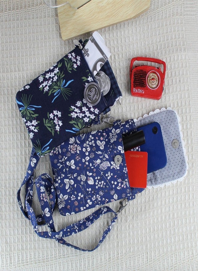 WisePoint Small Phone Purse for Women, Cotton Crossbody Phone Purse Cell Phone Purse with Zipper, Smartphone Crossbody Bag (style 1) - Image 4