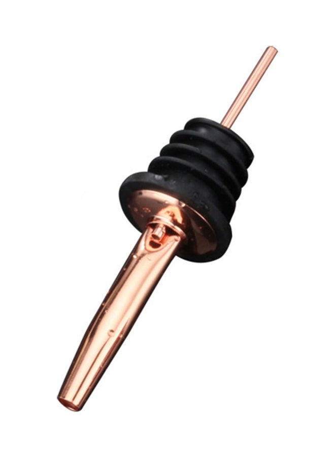 NIBEMINENT Stainless Steel Wine Pourer Rose Gold/Black - Image 1