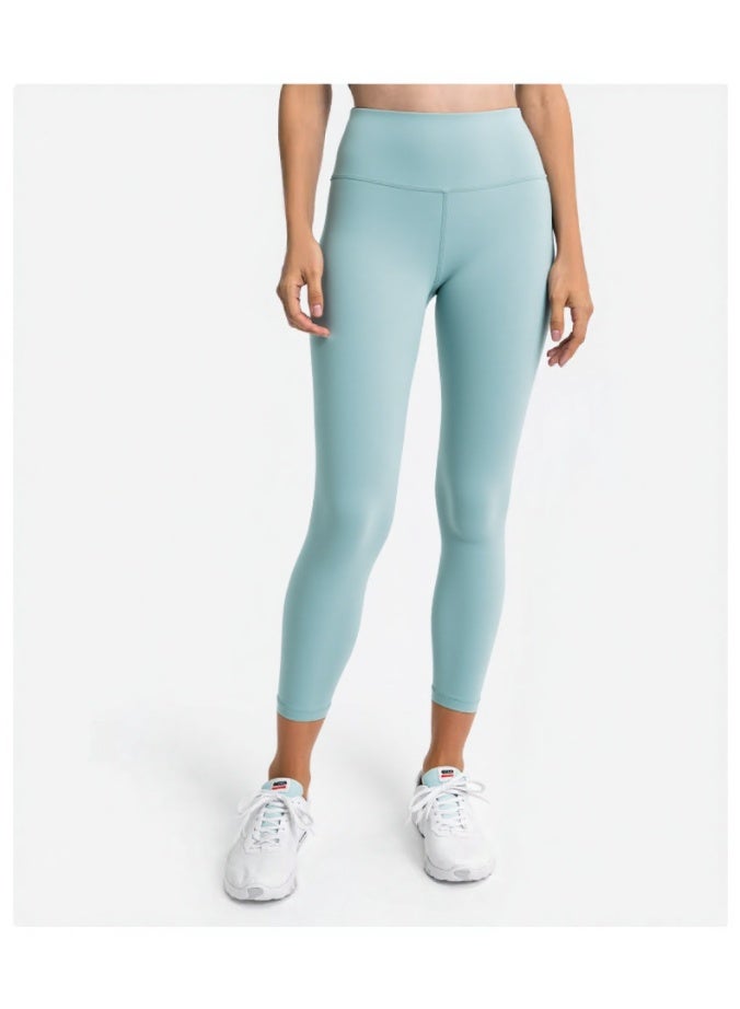 NIBEMINENT Essential/Pure&Plain 7/8 Leggings, High Waisted Compression Soft Pants Workout Athletic Yoga Pants 24" - Image 3