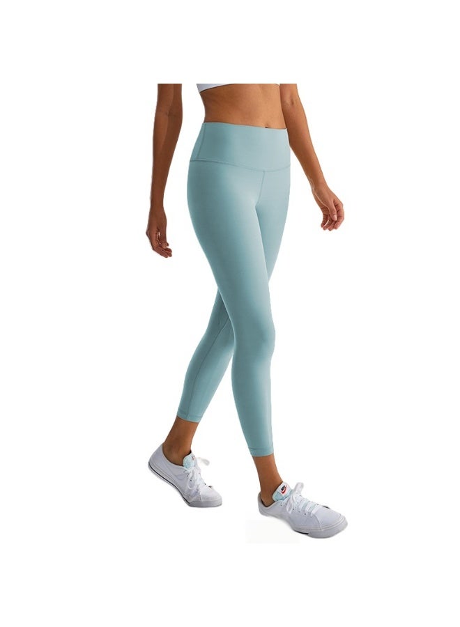 NIBEMINENT Essential/Pure&Plain 7/8 Leggings, High Waisted Compression Soft Pants Workout Athletic Yoga Pants 24" - Image 1