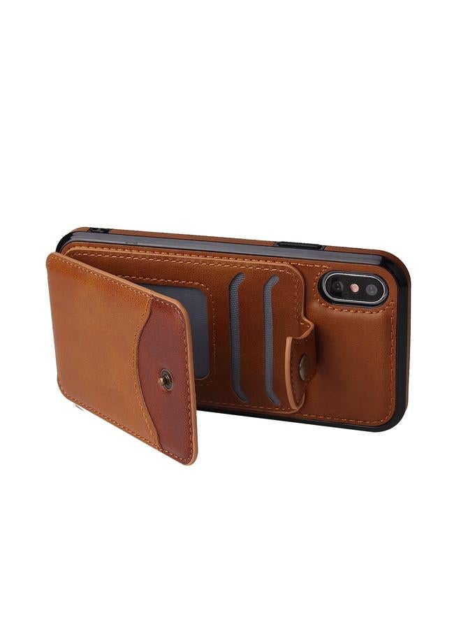 اس-توب جراب لهاتف iPhone X / XS مصنوع من الجلد الناعم وحقيبة محفظة وحافظة هاتف - Image 5