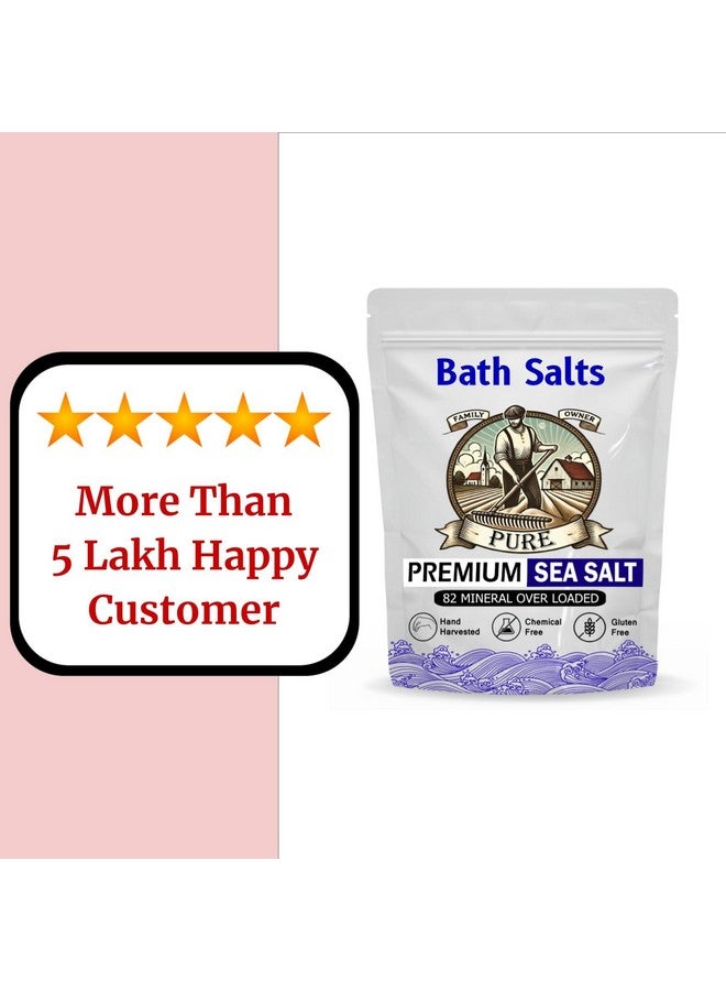 LibidSafe LibiSafe Pure & Natural Organi 400GM Crystal Bath Salt - Calming, Relaxing, Spa, Pain Relief for Men and Women, Negative Energy Detox, Sea Salt - Image 4