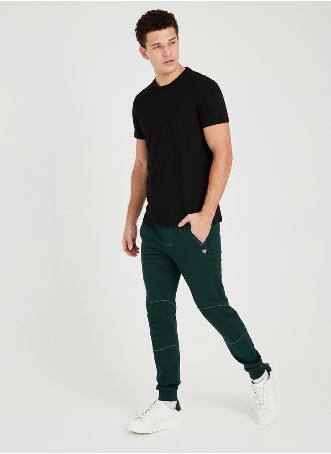 Styli - Solid Regular Fit Pure Cotton T-Shirt - Image 1