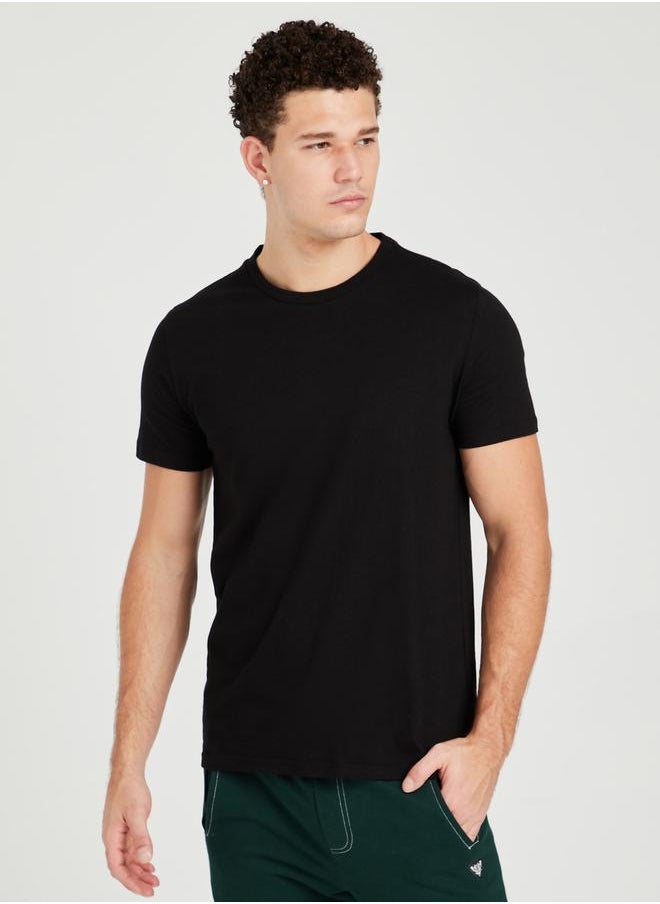 Styli - Solid Regular Fit Pure Cotton T-Shirt - Image 1