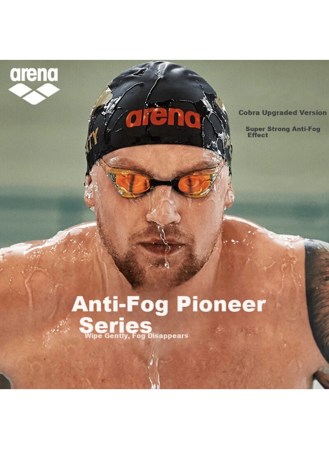 arena نظارات السباحة أرينّا كوبرا للسباق مستوردة مضادة للضباب مقاومة للماء مطلية بتقنية HD معتمدة من الاتحاد المهني للتدريب في السباحة - Image 2