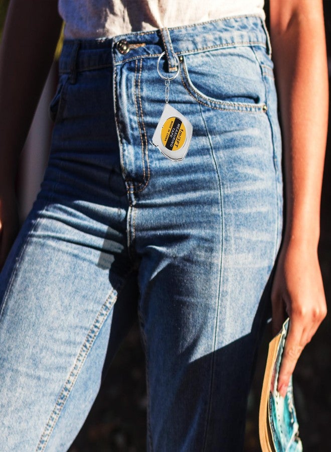 جريفوسيا 24 قطعة من سلاسل مفاتيح شريط القياس، أشرطة قياس صغيرة عملية بطول 1.5 بوصة مع آلية قفل منزلق ثابتة، مثالية كهدايا للحفلات، وحشو أكياس الهدايا، بطول 1 متر/ 3 أقدام. - Image 5