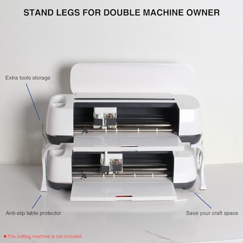 LOPASA High Stand Legs for Cricut Maker 4/3/1 and Explore 4/3/air2, Cutting Machine Organization and Storage Solutions, Craft Desk Accessories Organizer Stand - Image 3
