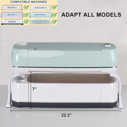 LOPASA High Stand Legs for Cricut Maker 4/3/1 and Explore 4/3/air2, Cutting Machine Organization and Storage Solutions, Craft Desk Accessories Organizer Stand - Image 2