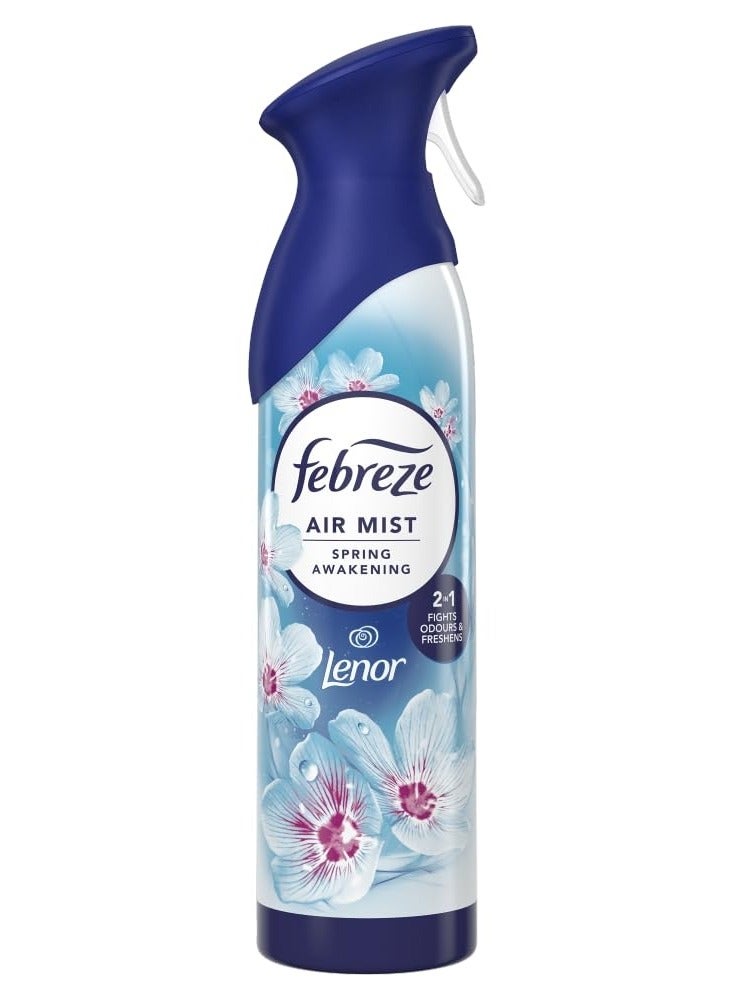 Febreze Air Mist Spring Awakening by Lenor 185ml Air Freshener Spray, Long Lasting Fresh Floral Fragrance, Odor Eliminator Spray, Water Based Formula, Natural Propellant Home Bathroom Bedroom Office Freshener - Image 1